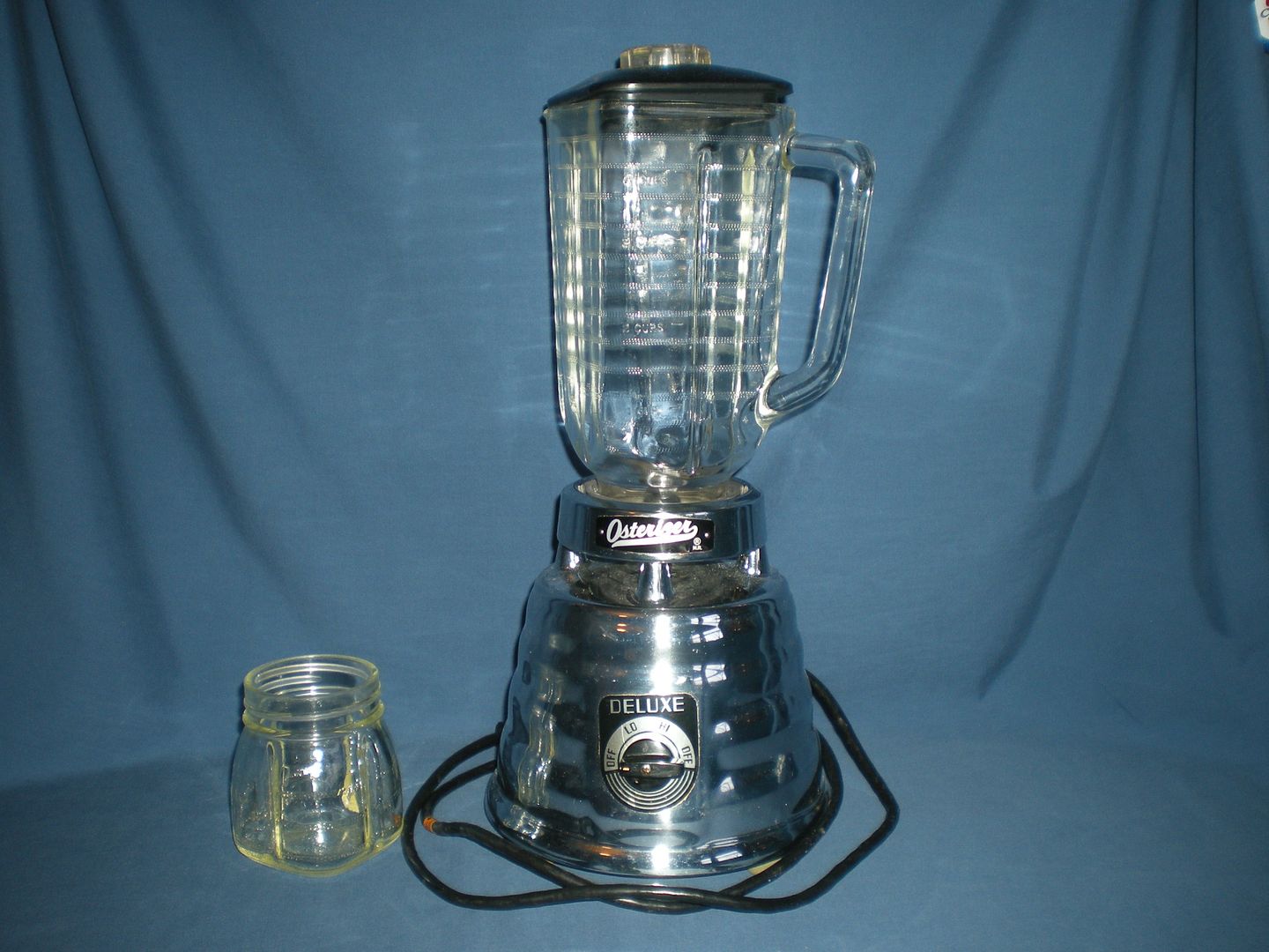 Vintage Oster Osterizer Deluxe Chrome Beehive 2 speed Blender Model 403